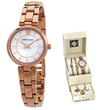Anne Klein Quartz  Dial Ladies Watch and Jewelry Set #3598RGST - Watches of America