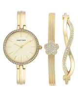 Anne Klein Quartz Ladies Watch and Bracelet Set #AK/3398GBST - Watches of America