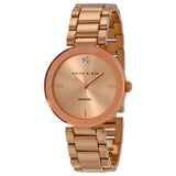 Anne Klein Rose Dial Rose Gold-tone Ladies Watch #1362RGRG - Watches of America