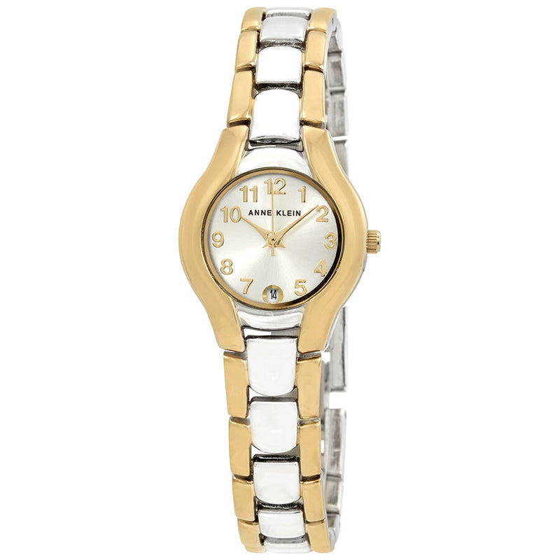 Anne Klein Silver Dial Two-tone Ladies Watch #10-6777SVTT - Watches of America
