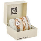 Anne Klein Silver Dial Two-tone Ladies Watch and Jewelry Set #AK/3425RTST - Watches of America #4
