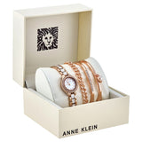 Anne Klein White Dial Rose Gold-tone Ladies Watch and Bracelet Set #AK/3396WRST - Watches of America #4