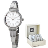Anne Klein White Glossy Dial Ladies Watch and Bracelet Set #AK/3414WTST - Watches of America #2