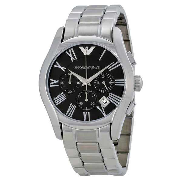 Armani Chronograph Black Dial Stainless Steel Men's Watch AR0673 - Watches of America