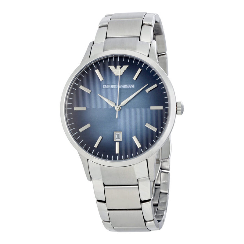Emporio Armani Classic Blue Textured Dial Men's Watch #AR2472 - Watches of America