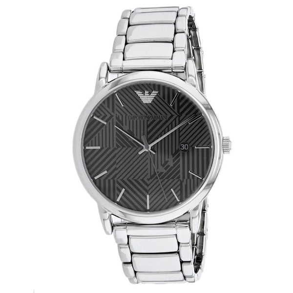Emporio Armani Classic Black Dial Brushed Black Men's Watch AR1895 –  Watches of America