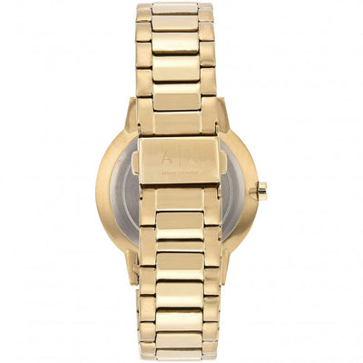 Armani Exchange Three-Hand Gold-Tone Stainless Steel Men's Watch AX270 –  Watches of America