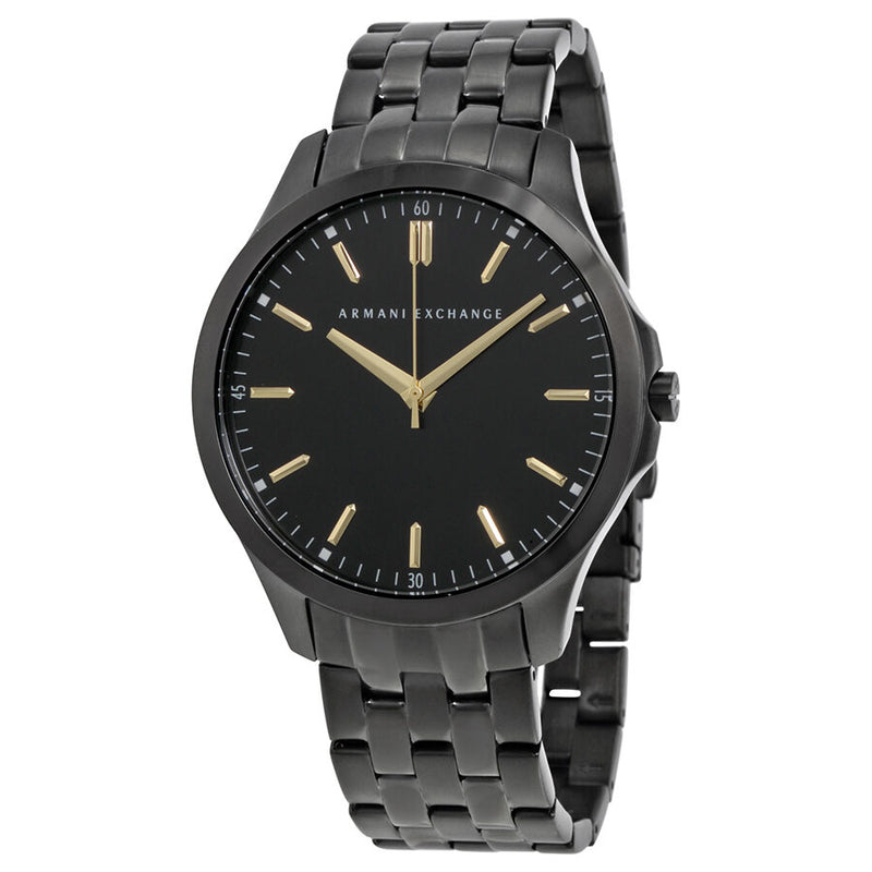 Armani Exchange Black Dial Stainless Steel Men's Watch #AX2144 - Watches of America