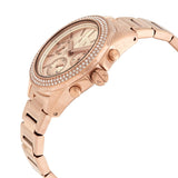 Armani Exchange Chronograph Quartz Crystal Rose Gold Dial Ladies Watch #AX5652 - Watches of America #2