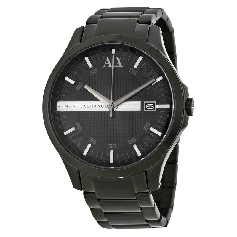 Armani Exchange Hampton Black Dial Black Ion-plated Men's Watch #AX2104 - Watches of America