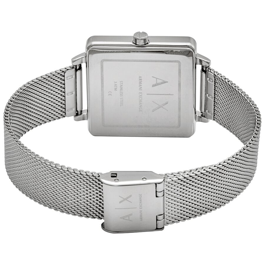 Armani exchange discount silver ladies watch