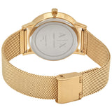 Armani Exchange Quartz Gold Dial Ladies Watch AX5536 - Watches of America #3