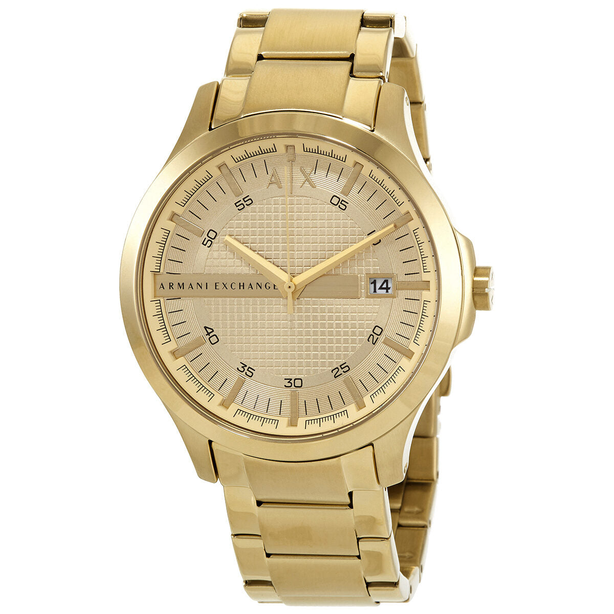 Armani Exchange Quartz Gold Dial Men's Watch AX2415 – Watches of America