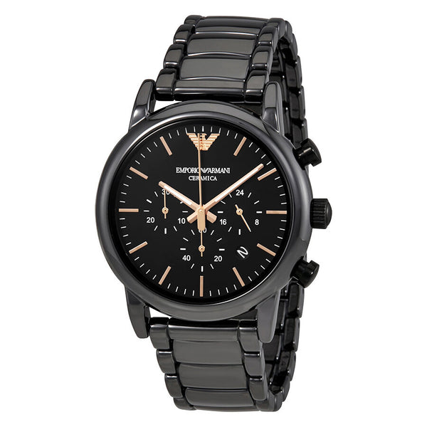 Emporio Armani Luigi Chronograph Black Dial Men's Watch AR1509 - Watches of America