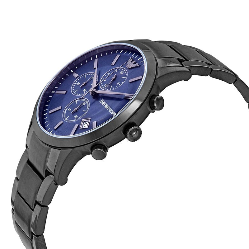 Armani Renato Chronograph Quartz Blue Dial Men's Watch #AR11215 - Watches of America #2
