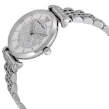 Armani White Crystal Pave Dial Stainless Steel Ladies Watch #AR1925 - Watches of America #2