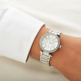Reloj Michael Kors Parker multifunción plateado para mujer MK5615
