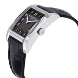 Baume and Mercier Black Dial Leather Strap Ladies Watch #10019 - Watches of America #2