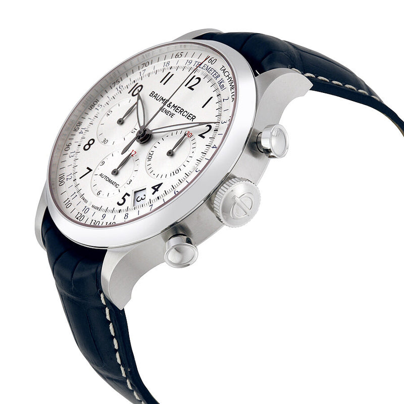 Baume and Mercier Capeland Chronograph Silver Dial Men's Watch 10063 #A10063 - Watches of America #2