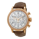 Baume and Mercier Capeland White Dial Flyback Chronograph Men's Watch #10007 - Watches of America