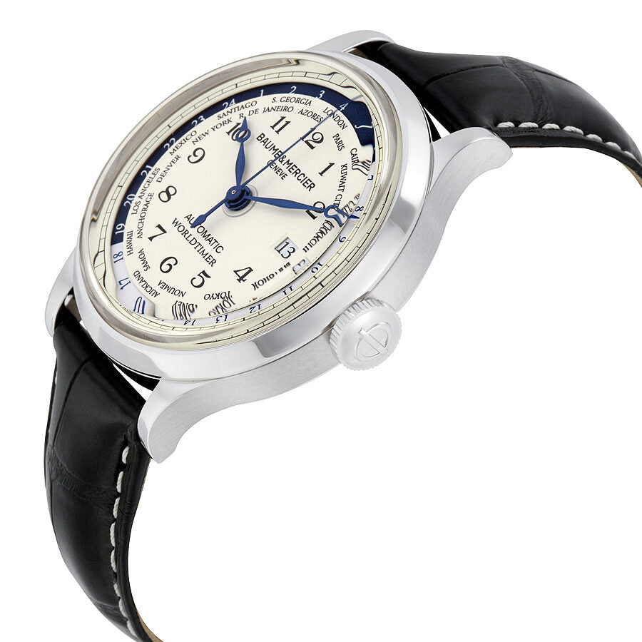 Baume and Mercier Capeland Worldtimer Autom tico Off White Dial