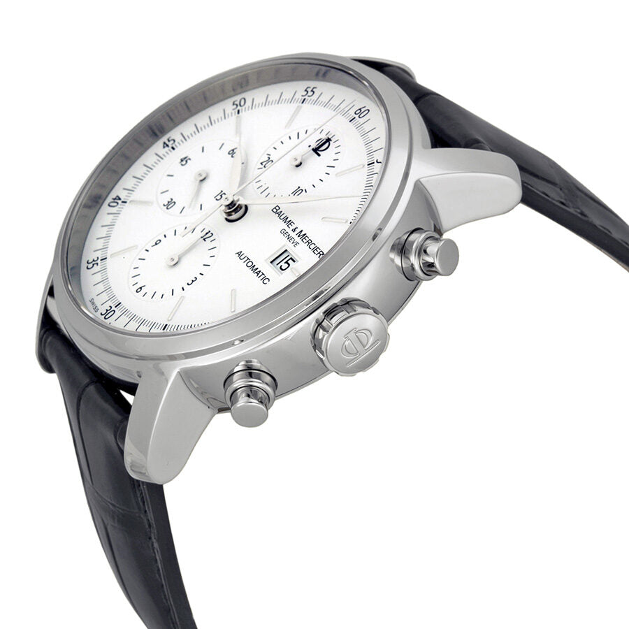 Baume and Mercier Classima Automatic Chronograph White Dial Black