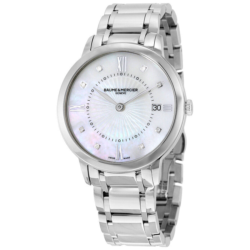 Baume and Mercier Classima Mother of Pearl Dial Ladies Watch #M0A10225 - Watches of America