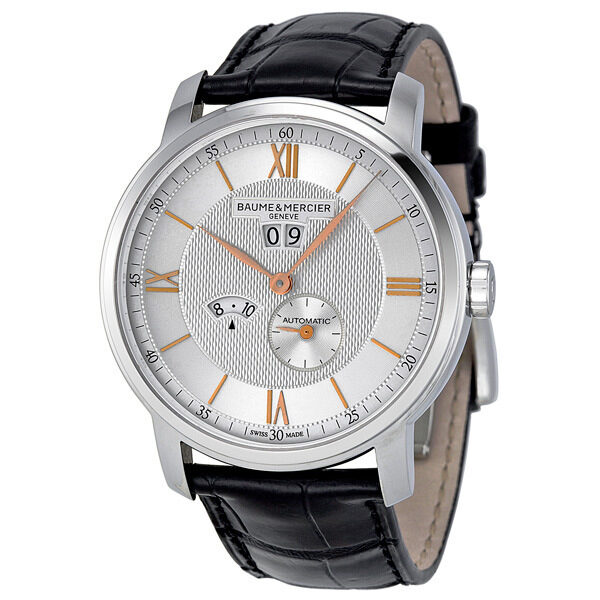 Baume and Mercier Classima Silver Dial Stainless Steel Men's Watch #10038 - Watches of America