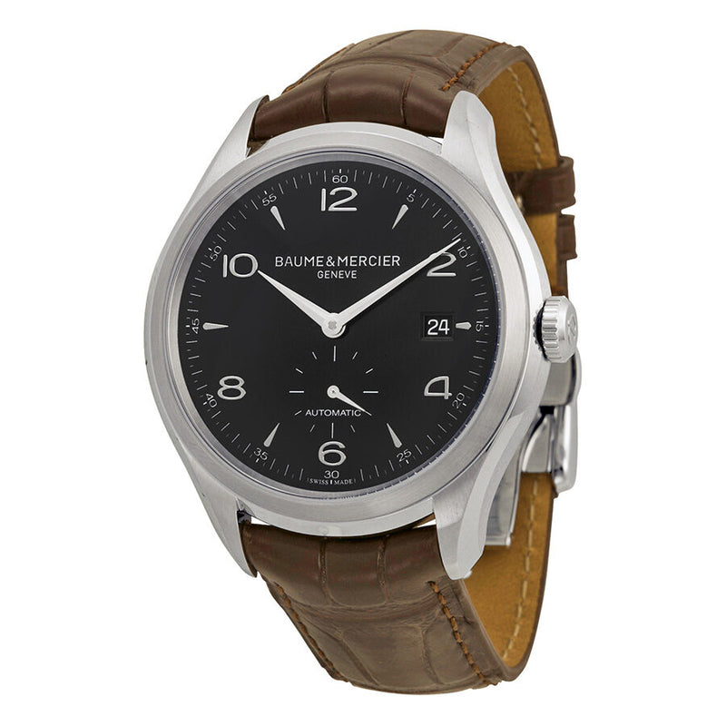 Baume and Mercier Clifton Automatic Black Dial Men's Watch 10053#A10053 - Watches of America