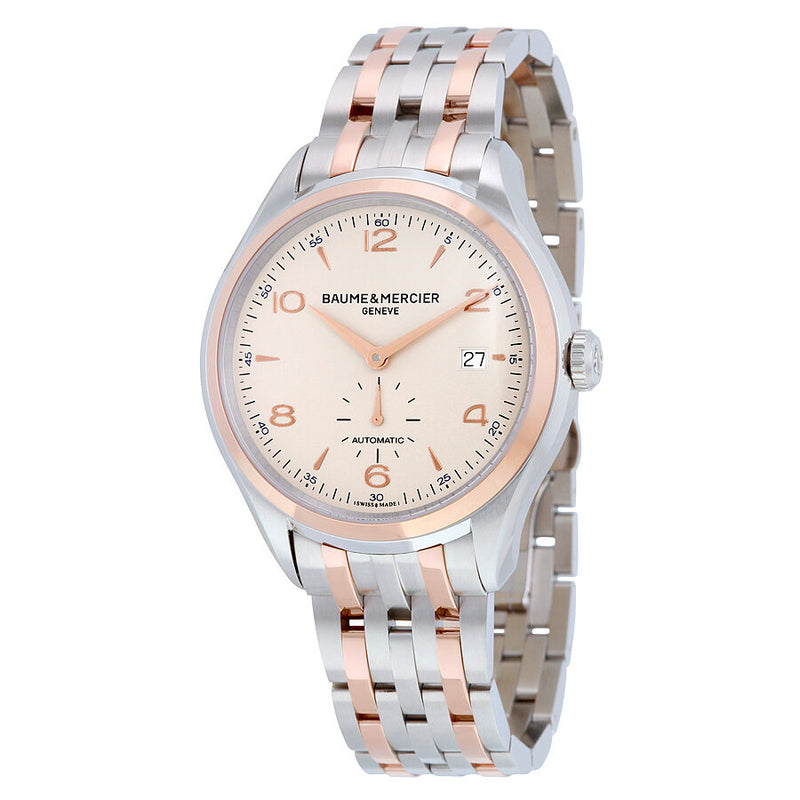 Baume and Mercier Clifton Automatic Silver Dial Two-tone Men's Watch 10140#A10140 - Watches of America