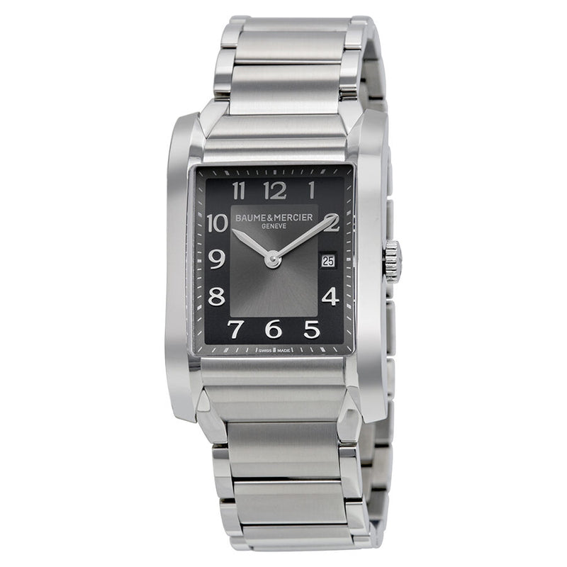 Baume and Mercier Hampton Black Dial Stainless Steel Ladies Watch #10021 - Watches of America