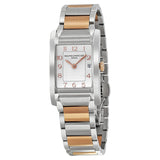 Baume and Mercier Hampton Silver Dial Steel and 18kt Rose Gold Ladies Watch #10108 - Watches of America