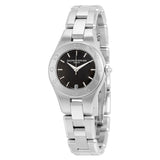 Baume and Mercier Linea Black Dial Ladies Watch + Additional Strap#10010 - Watches of America