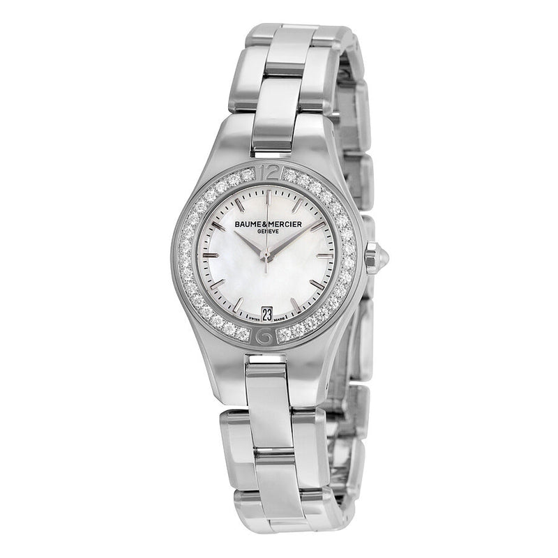 Baume and Mercier Linea Diamond Ladies Watch #10013 - Watches of America