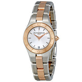 Baume and Mercier Linea Rose Gold and Stainless Steel Ladies Watch #10015 - Watches of America