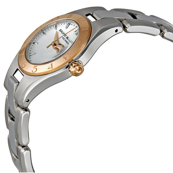 Baume and Mercier Linea Rose Gold Bezel Ladies Watch #10014 - Watches of America #2