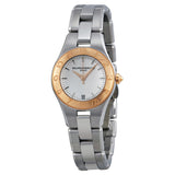 Baume and Mercier Linea Silver Dial Stainless Steel Ladies Watch #10079 - Watches of America