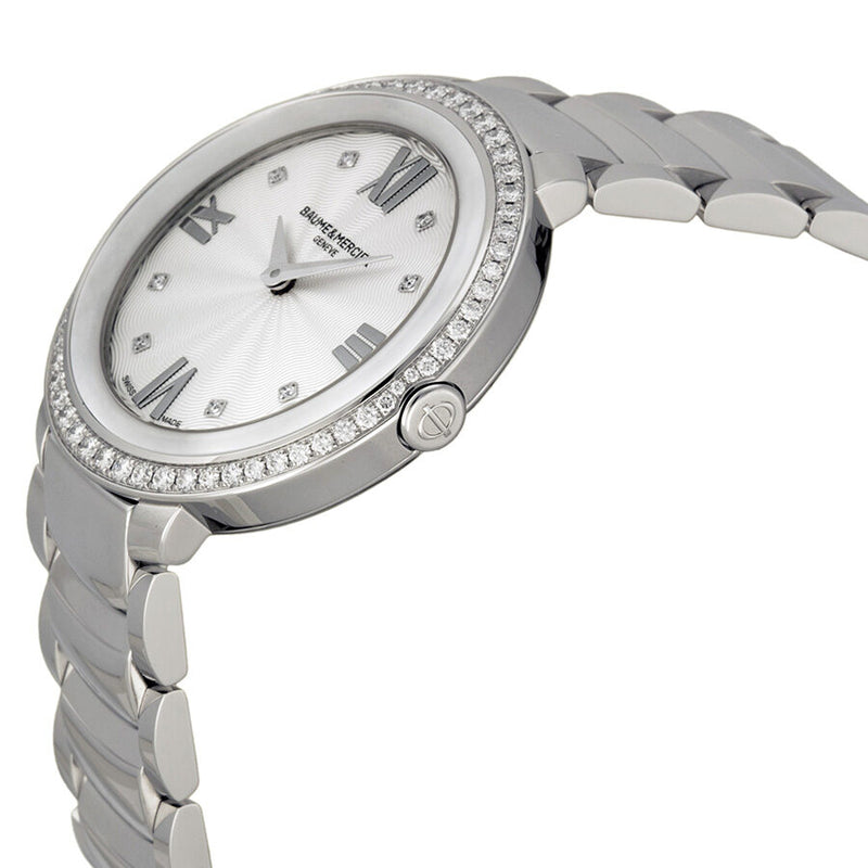 Baume and Mercier Promesse Silver Dial Stainless Steel Ladies Watch #10199 - Watches of America #2