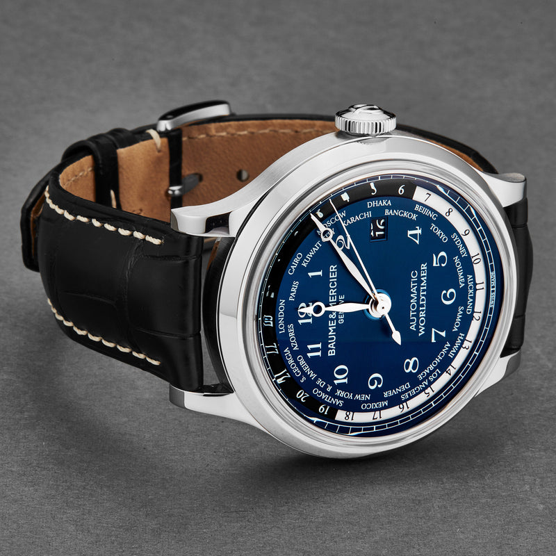 Baume et Mercier Capeland Worldtimer World Time Automatic Blue