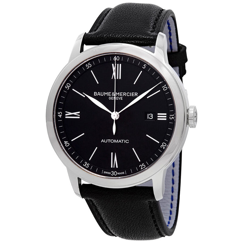 Baume et Mercier Classima Automatic Black Dial Men's Watch #10453 - Watches of America