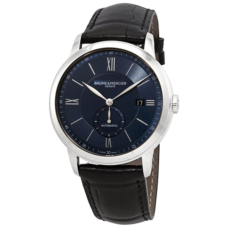 Baume et Mercier Classima Automatic Blue Dial Men's Watch #10480 - Watches of America