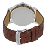 Baume et Mercier Classima Silver Dial Brown Leather Strap Men's 42mm Watch #10144 - Watches of America #3