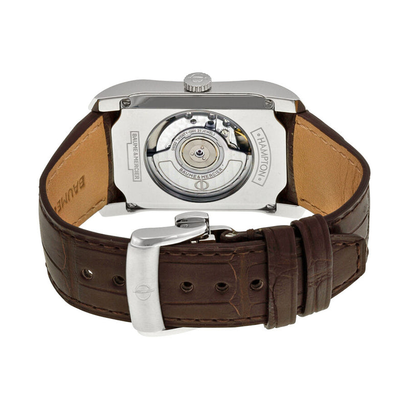 Baume et Mercier Classima Silver Dial Brown Leather Watch MOA#10156 - Watches of America #3