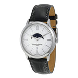Baume et Mercier Classima White Dial Moonphase Men's Watch 10219#MOA10219 - Watches of America