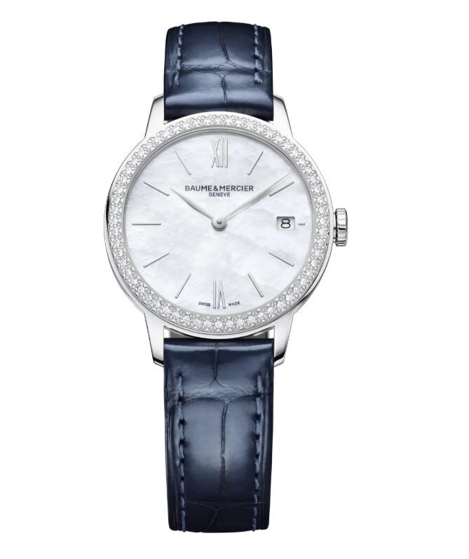Baume et Mercier Classima Yea Quartz Diamond White Mother of Pearl Dial Ladies Watch #10544 - Watches of America
