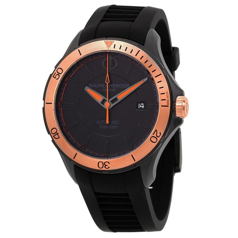 Baume et Mercier Clifton Automatic Black Dial Men's Watch M0A#10425 - Watches of America
