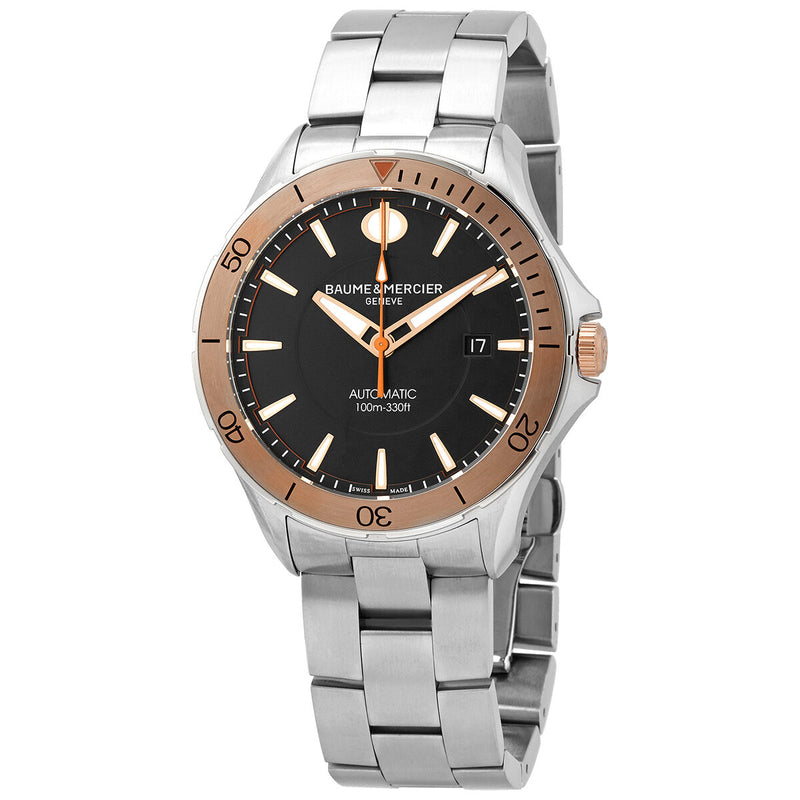Baume et Mercier Clifton Automatic Black Dial Men's Watch #A10423 - Watches of America