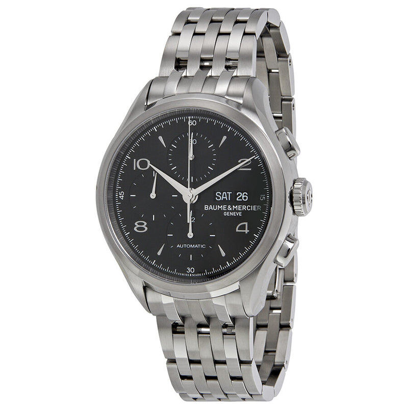Baume et Mercier Clifton Chronograph Black Dial Men's Watch MO#A10212 - Watches of America