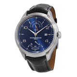 Baume et Mercier Clifton GMT Automatic Power Reserve Blue Dial Men's Watch #10422 - Watches of America