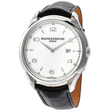 Baume et Mercier Clifton Date Silver Dial 45 mm Men's Watch #10419 - Watches of America